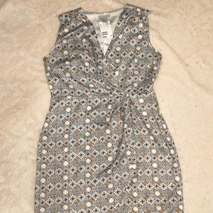 H&M Geometric Print Dress Gray